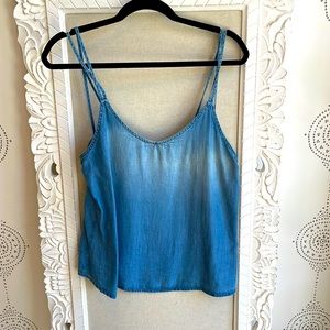 NWOT chambray tank top